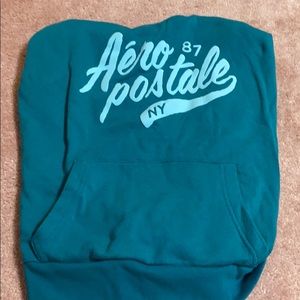 teal aero postale hoodie